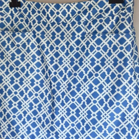 Vineyard Vines Performance Skort Skirt Women’s Blue Printed Skort Size 4 - Picture 2 of 8